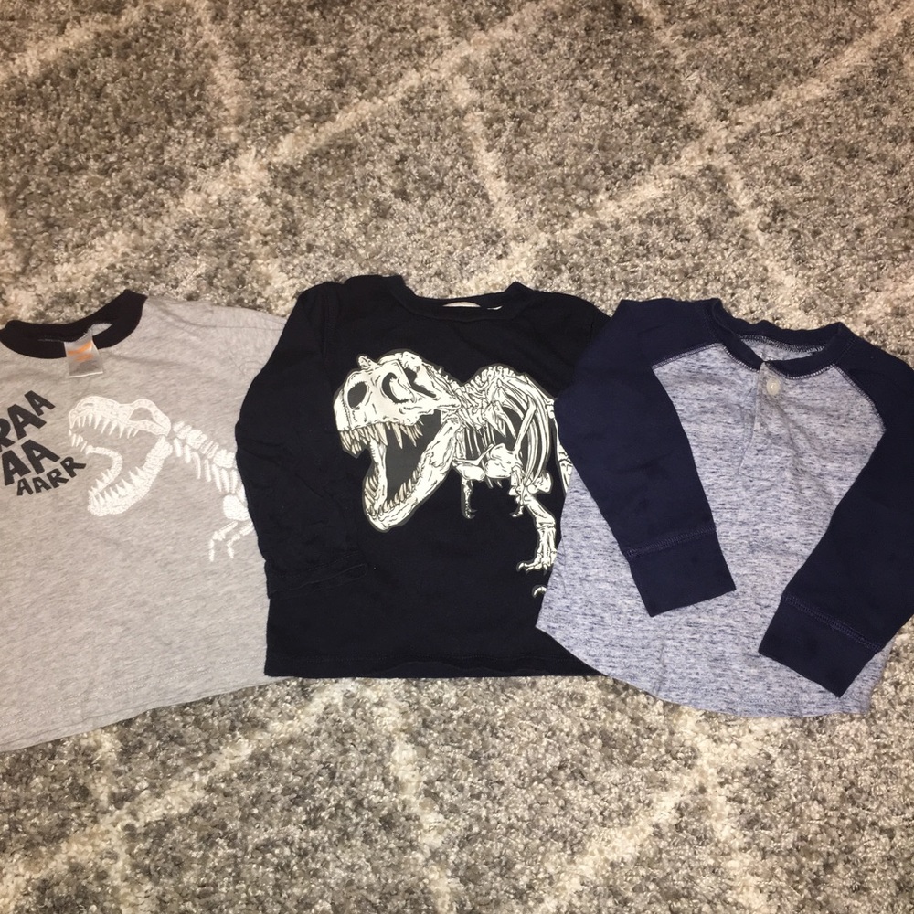 Set of 3 - boys long sleeve shirt